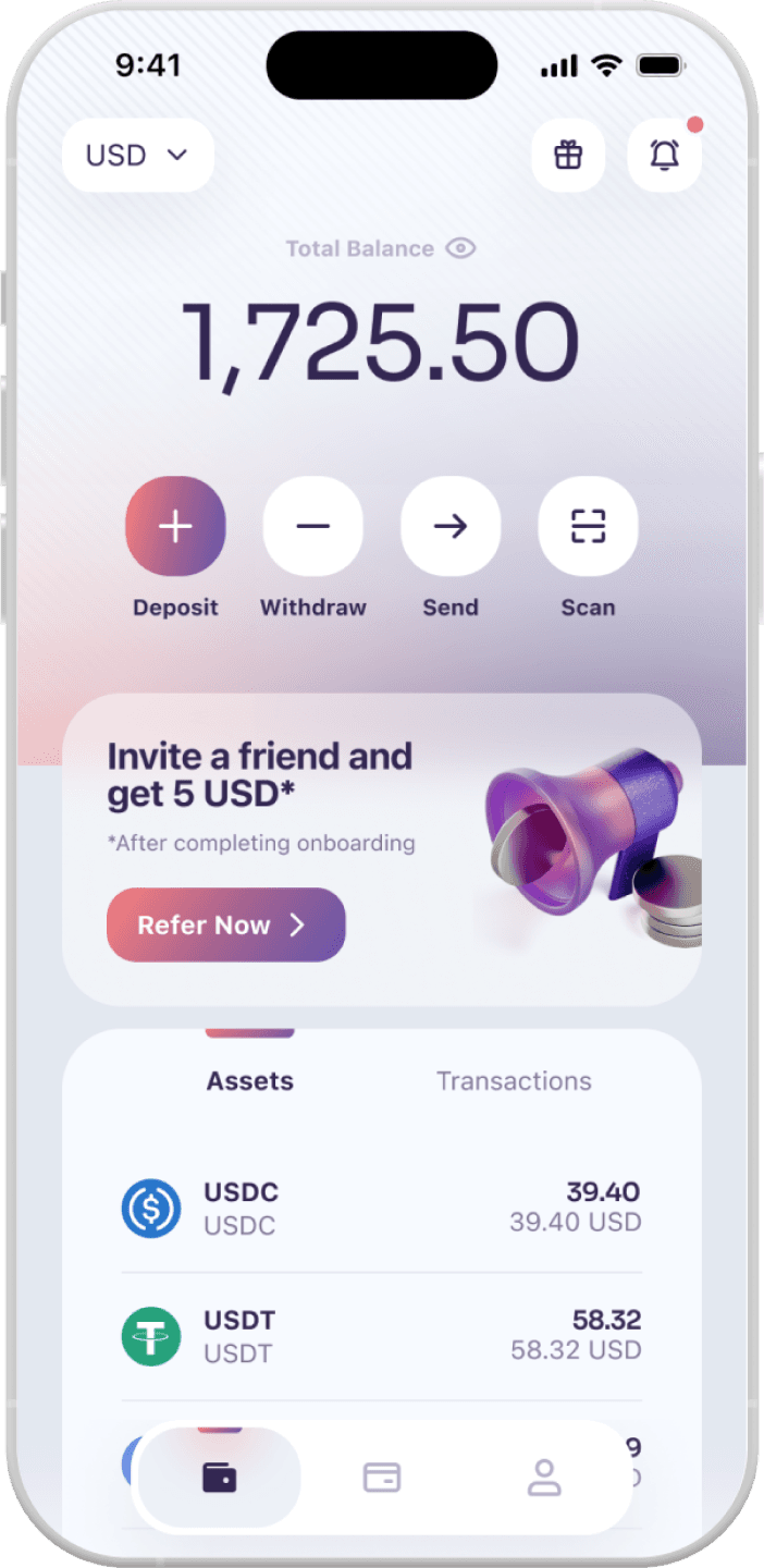 SenturoPay app mockup